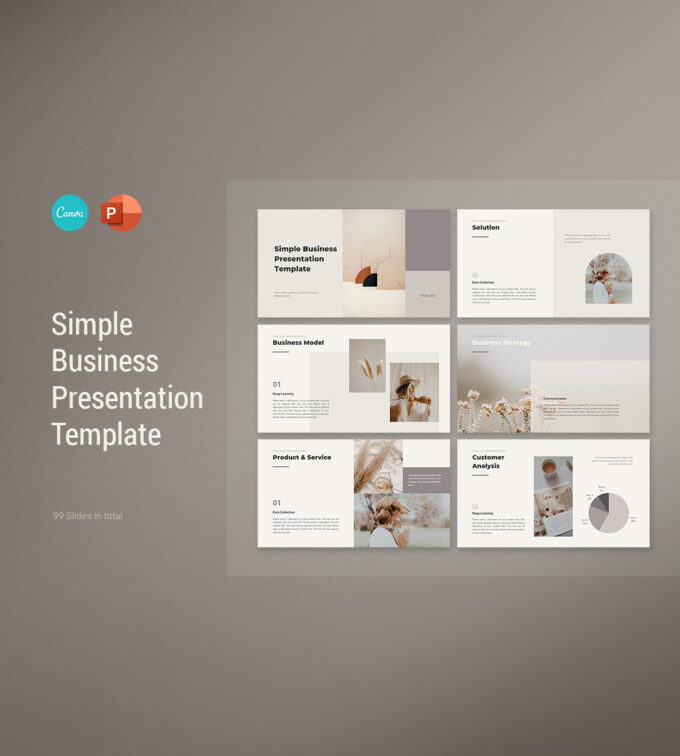 Simple Presentation Template Cover
