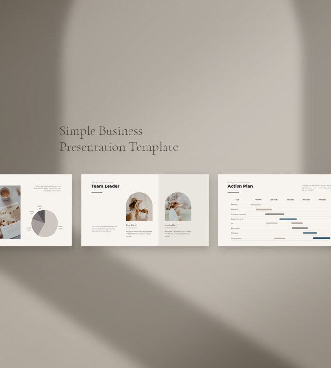 Simple Presentation Template Preview 2