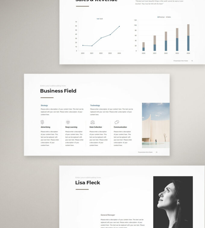 Company Profile Presentation Template Preview b