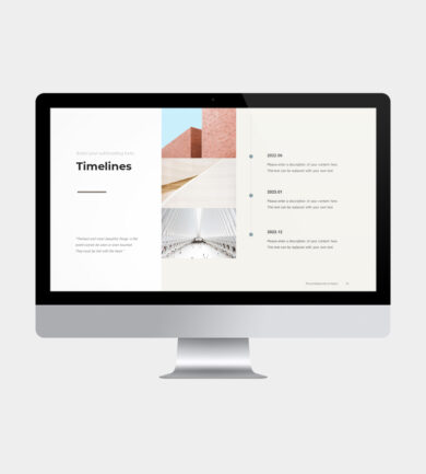 타임라인 PPT 템플릿 커버 02