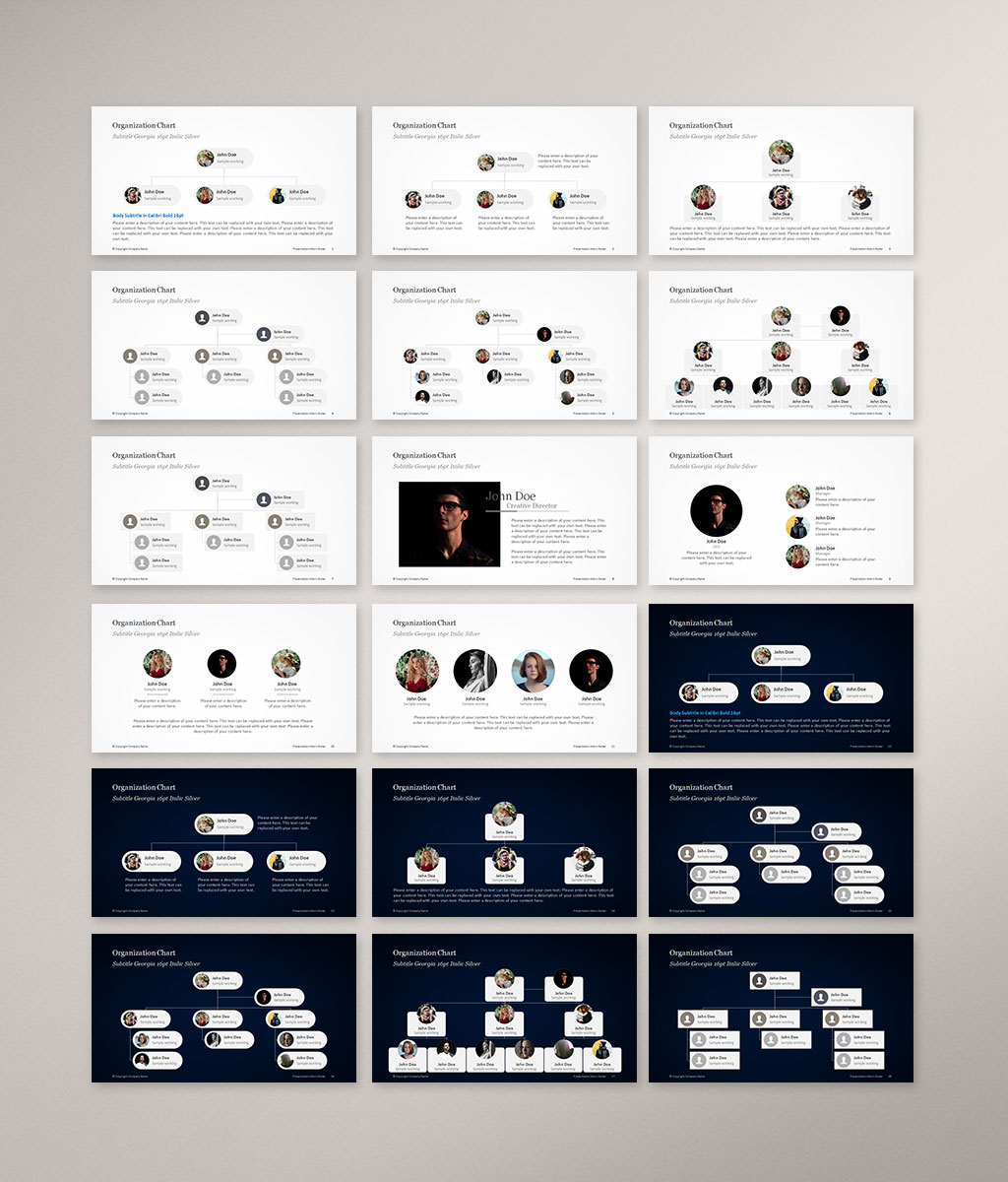 Organization Charts 조직도 미리보기 01