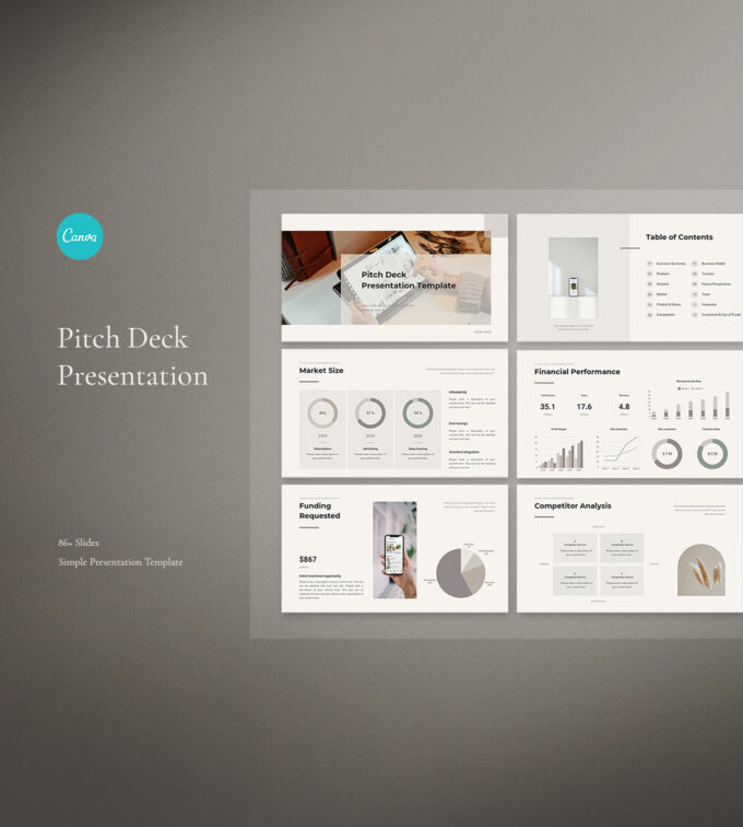 Canva Pitch Deck 프리젠테이션 템플릿 1