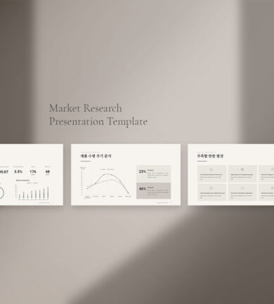 시장 조사 PPT 템플릿 3